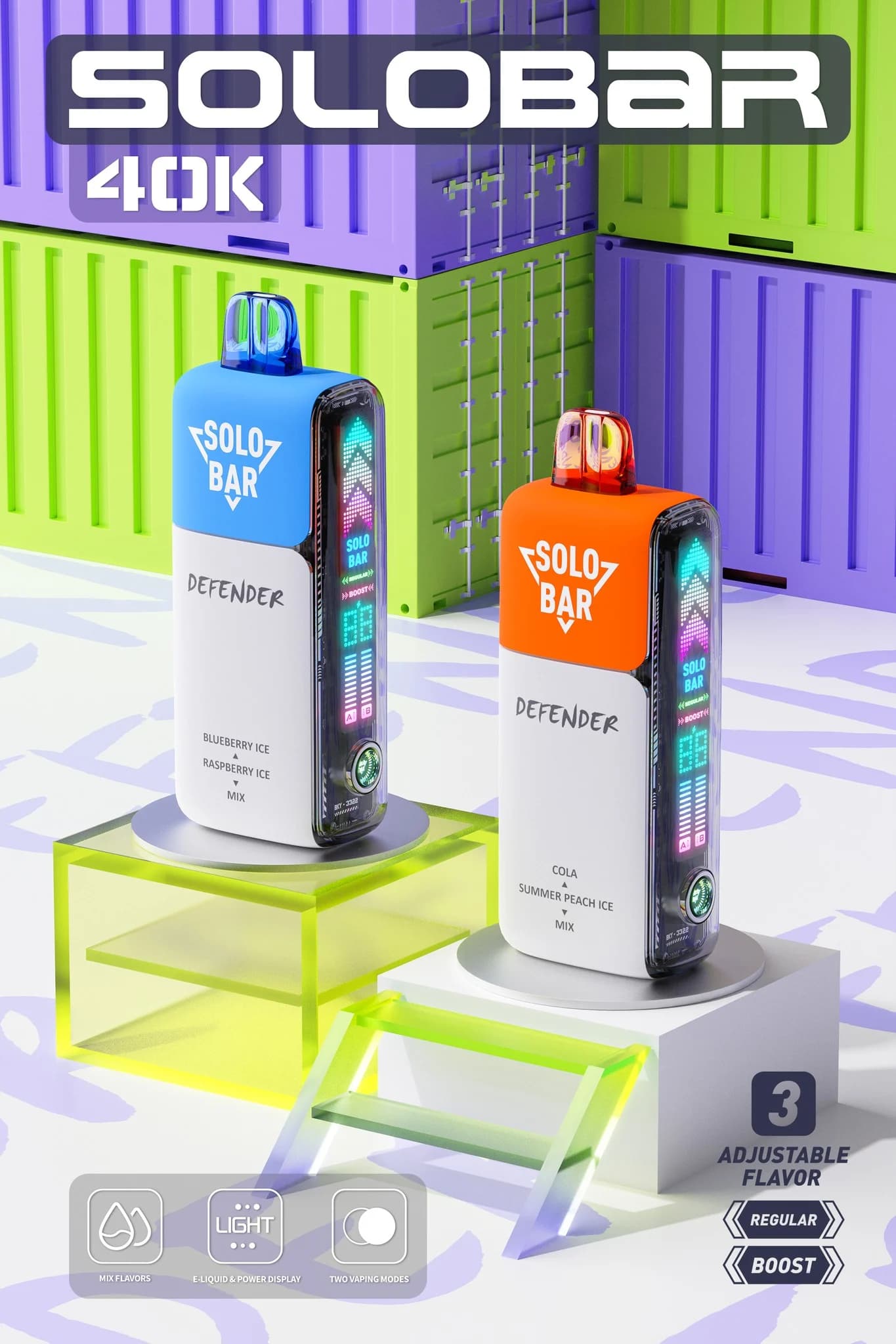 Vaper desechable al por mayor SoloBar 40000 en Espana