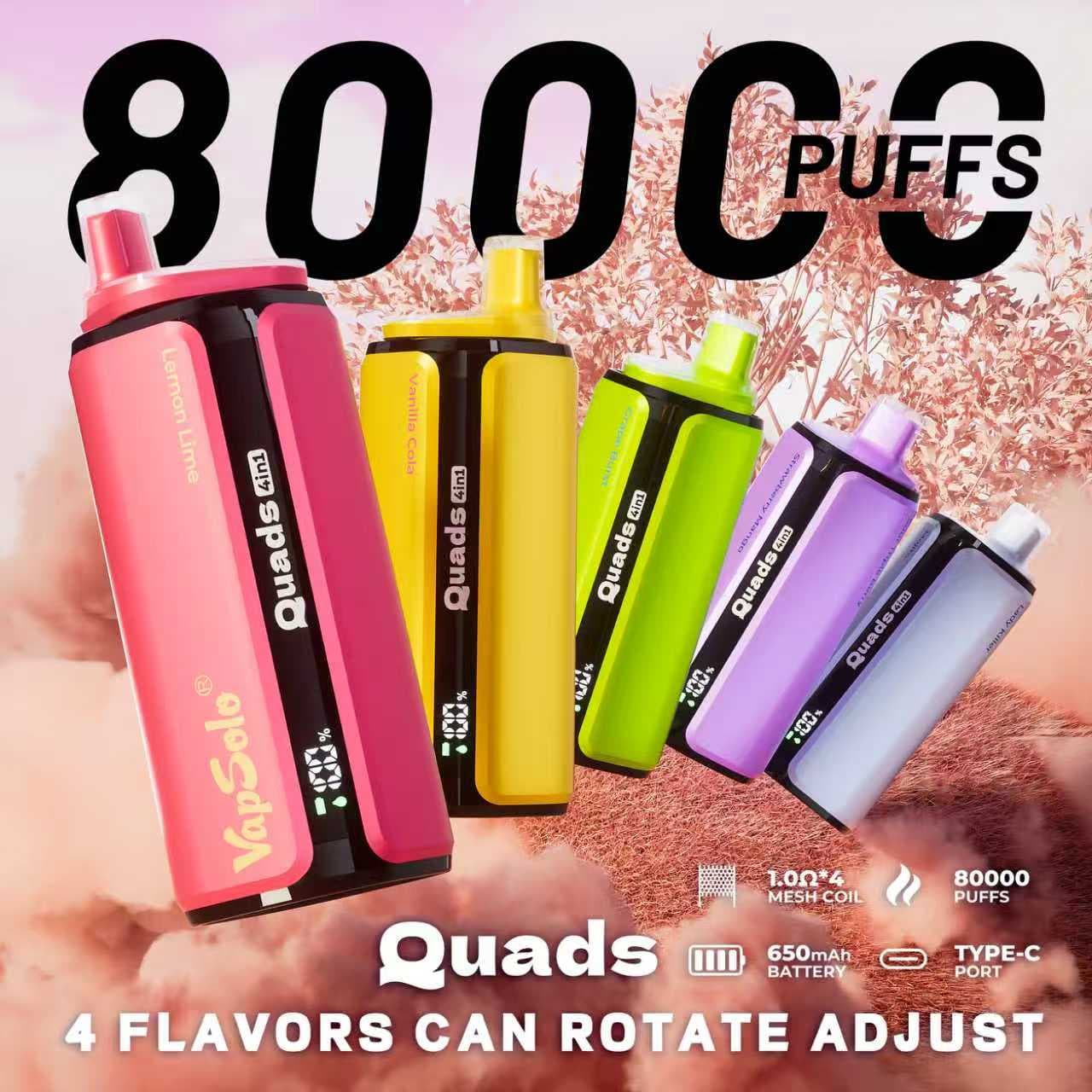 Vaper desechable al por mayor VapSolo Quads 80000 4 in 1 en Espana